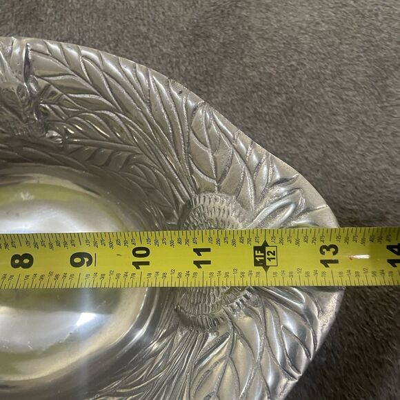 IHI Pewter Bunny Rabbit Nut/Trinket/Easter Candy Bowl/Dish Made in India - Picture 4 of 8